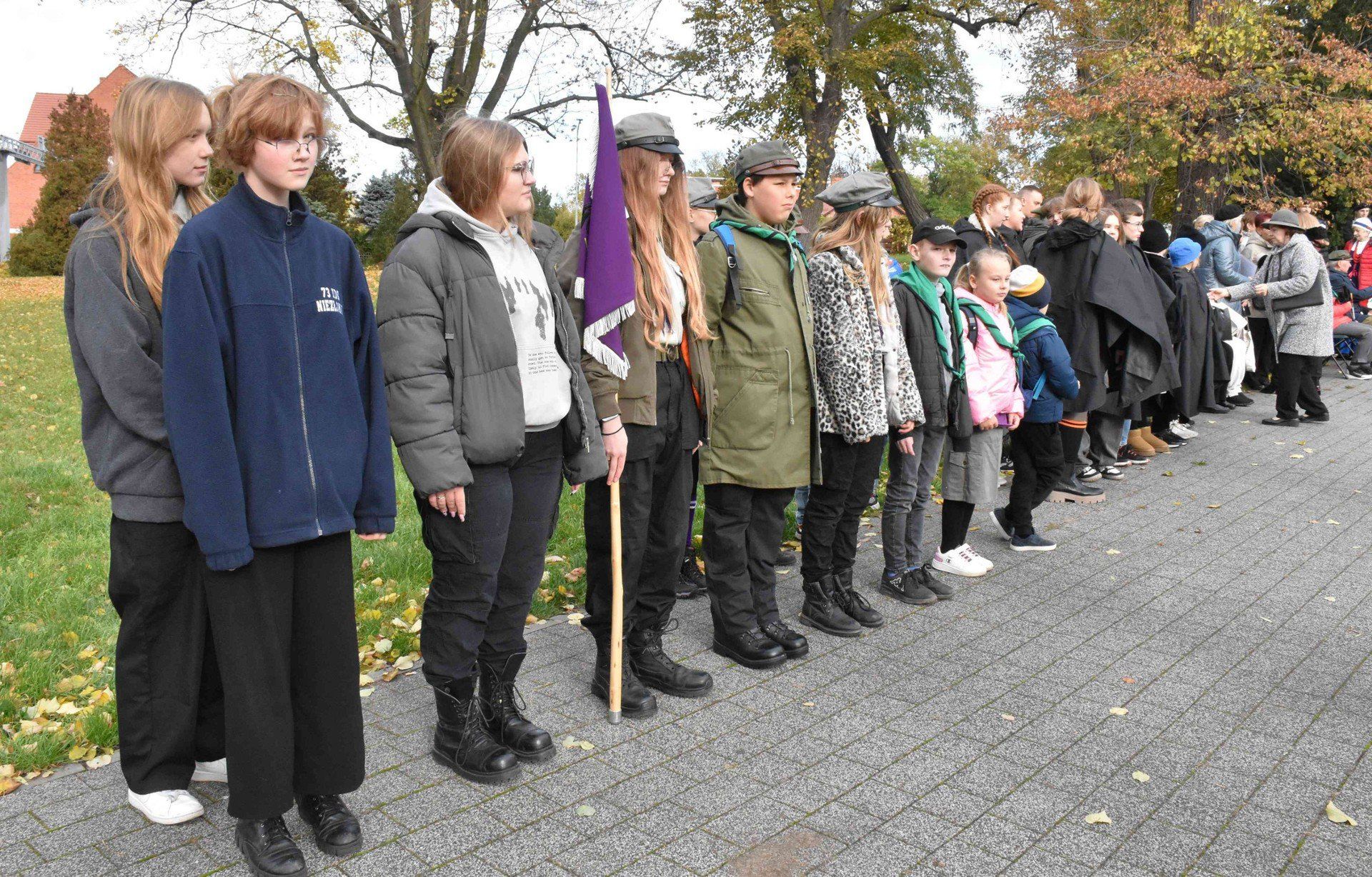 Harcerskie Drzewa Pamięci na Skwerze Sybiraków w Inowrocławiu