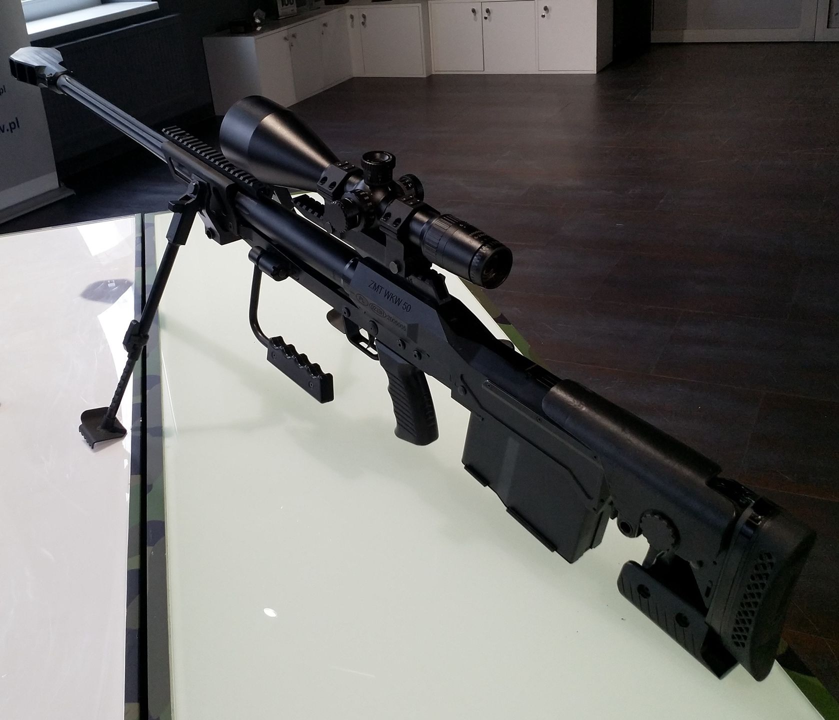 Wielkokalibrowy karabin wyborowy TOR kal. 12,7x99 mm NATO używany m.in. przez Wojsko Polskie.