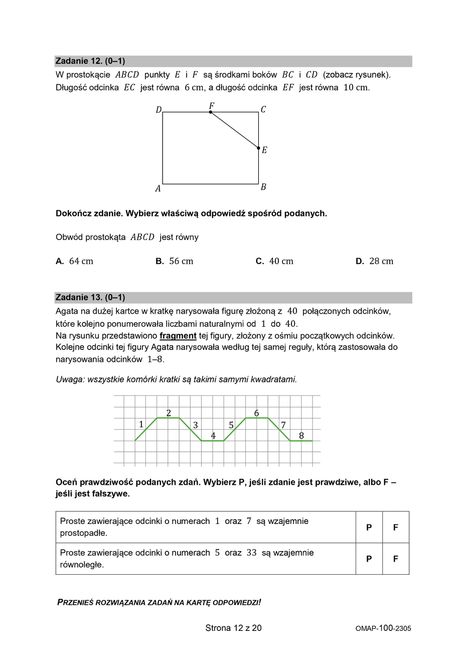 Egzamin ósmoklasisty 2023. Arkusze CKE z matematyki