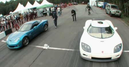 Dragtimes prezentuje: Corvette Z06 vs Koenigsegg CCXR [wideo]