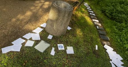 Wyrzucił do kosza dokumenty. Szybko otrzymał telefon od strażniczki