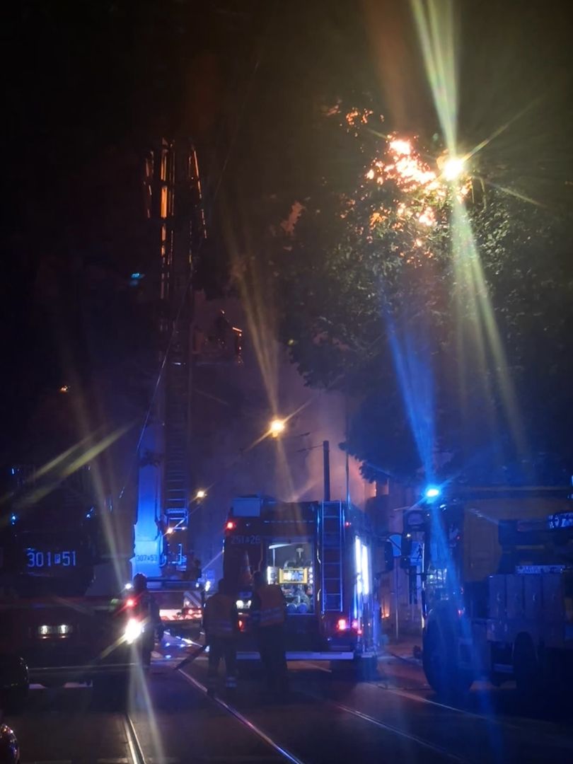 Pożar kamienicy w Poznaniu/ 25.08.2024