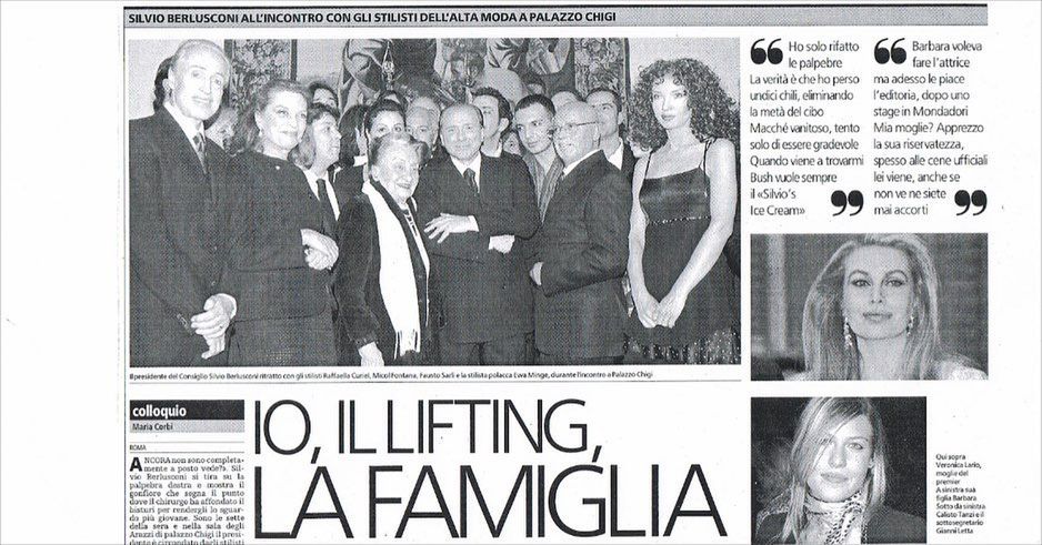 Ewa Minge i Silvio Berlusconi