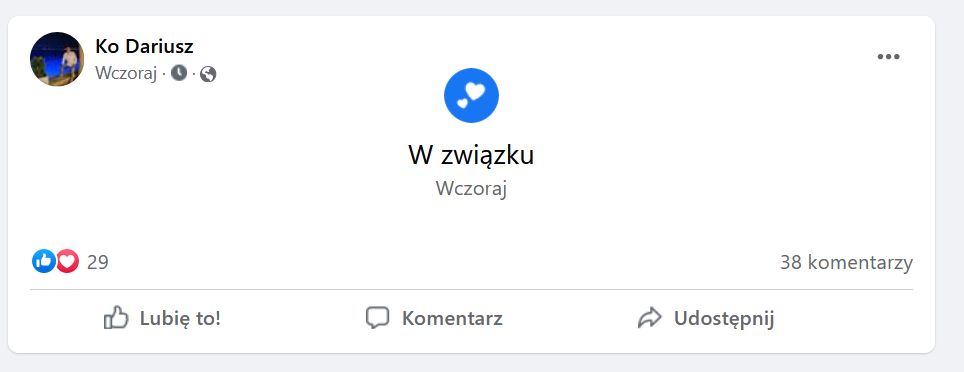 Darek ma partnerkę?