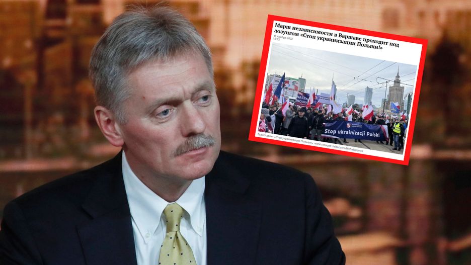 Propaganda Kremla wykorzystała antyukraiński baner