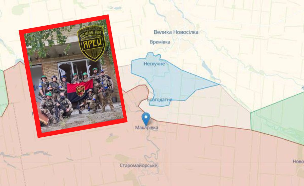 Makariwka w obwodzie donieckim to kolejna wyzwolona miejscowość. Wcześniej sukcesem chwalili się żołnierze (na zdjęciu), którzy zdobyli pobliską wieś Neskuczne 