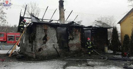 Puławy: Pożar domu w Pogonowie. W środku ciało mężczyzny