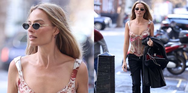 Margot Robbie nie przestaje zachwycać podczas promowania "Wichrowych Wzgórz". Tym razem zaprezentowała się w zmysłowym gorsecie (ZDJĘCIA)