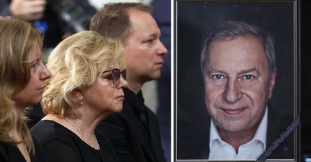 Taki wieniec zostawiła rodzina Jerzego Stuhra na pogrzebie. Wzruszający napis