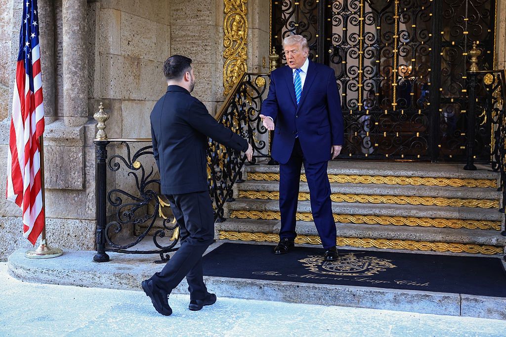 Przywitanie Zełenskiego przez Donalda Trumpa