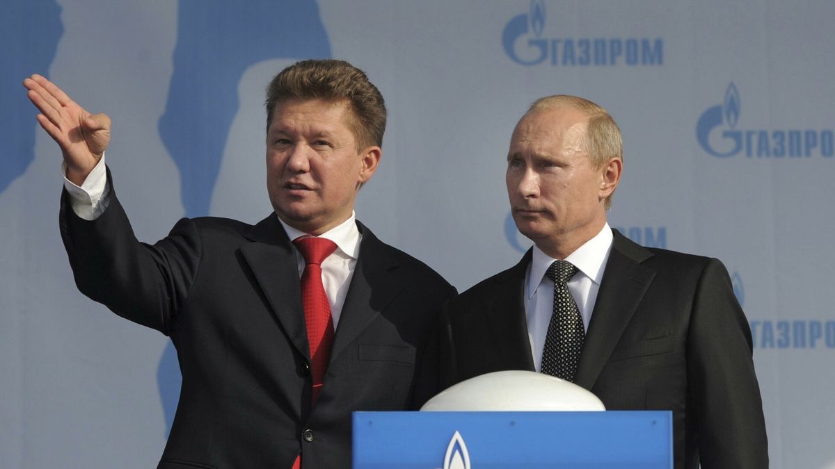 ap - archRussian Prime Minister Vladimir Putin attends a ceremony of a launch of natural gas pipeline Sakhalin-Khabarovsk-Vladivostok in the Russian Far East city of Vladivostok on Thursday, Sept. 8, 2011. Alexei Miller, CEO of Russian natural gas giant Gazprom is at left.(AP Photo/RIA Novosti, Alexei Druzhinin, pool)Alexei Druzhinin