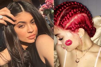 Kylie Jenner przefarbowała się na… CZERWONO! (FOTO)