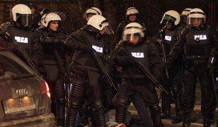 Kielce: 24 osoby zatrzymane, policjant w szpitalu