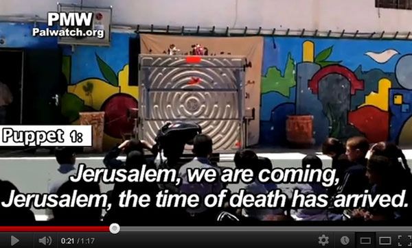 Szokujące przedstawienie dla palestyńskich dzieci