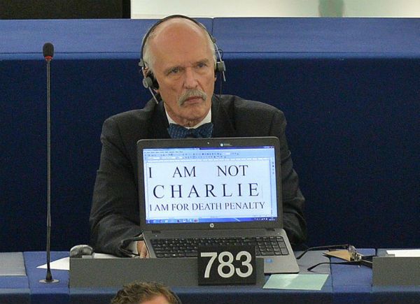 Korwin-Mikke: pismo "Nie" w porównaniu do "Charlie Hebdo" jest na wysokim poziomie