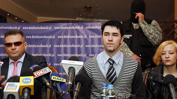 Krzysztof Rutkowski i rodzice półrocznej Madzi