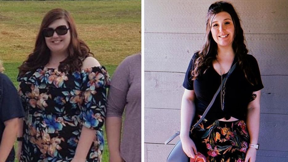 Kayla waży o 36 kilogramów mniej