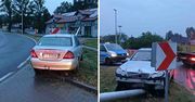 Droszków: Mercedes uderzył w latarnię. Kierowca i pasażer uciekli