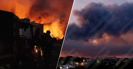 Zmasowany atak na Winnicę. Polska fabryka w ogniu