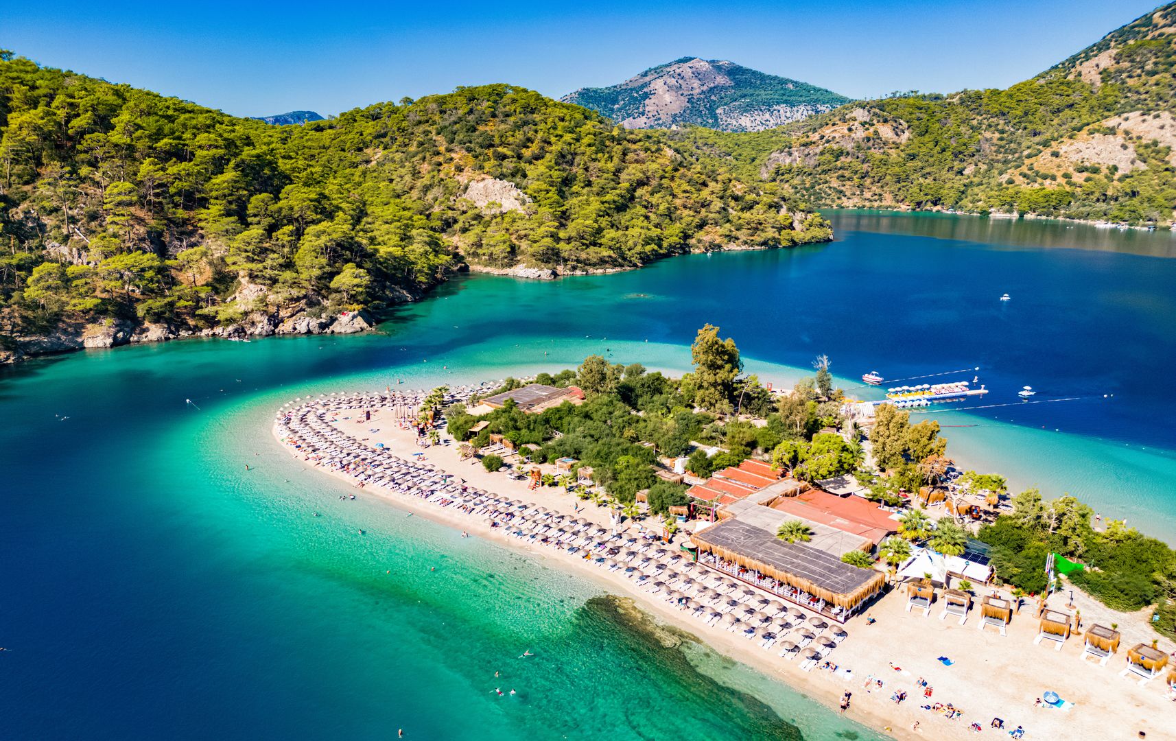 Tureckie Oludeniz z lotu ptaka