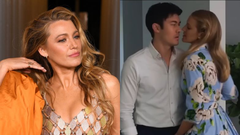 Lively zaimprowizowała scenę, w której łapie aktora za krocze