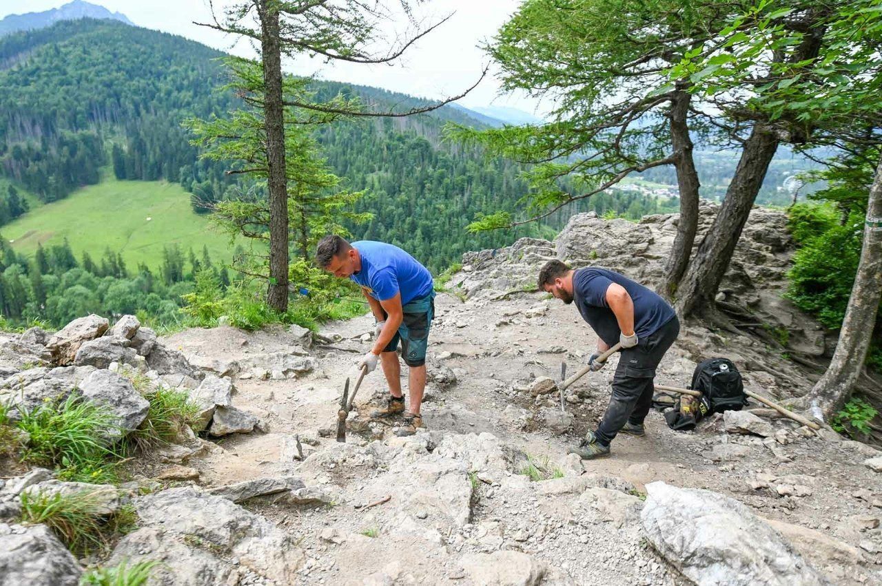 Remont szlaku na Nosal w 2024 roku