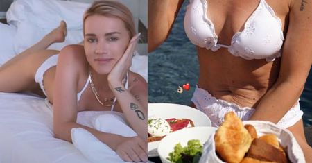 NATURALNA Maffashion prezentuje ciało w białym komplecie na greckich wakacjach. Fani: "Dzięki tobie nabieram pewności siebie" (ZDJĘCIA)