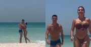 Georgina Rodriguez i Cristiano Ronaldo prezentują WYSPORTOWANE sylwetki na plaży. Fani: "Dwie najpiękniejsze osoby na świecie" (ZDJĘCIA)