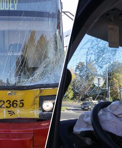 Zderzenie tramwaju z dostawczakiem. Są ranni