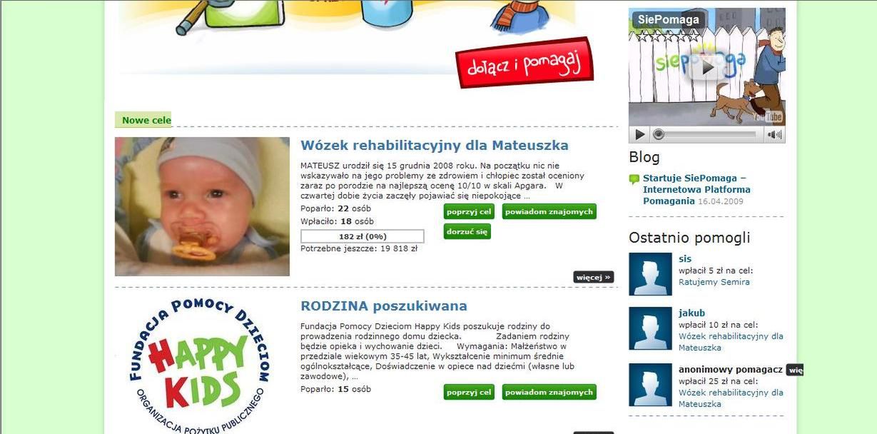 Wspomóżmy potrzebujących z Siepomaga.pl