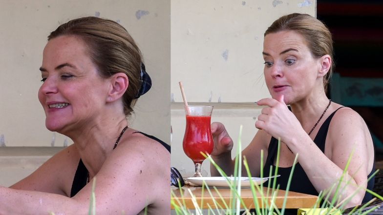 Monika Richardson z córką na mieście