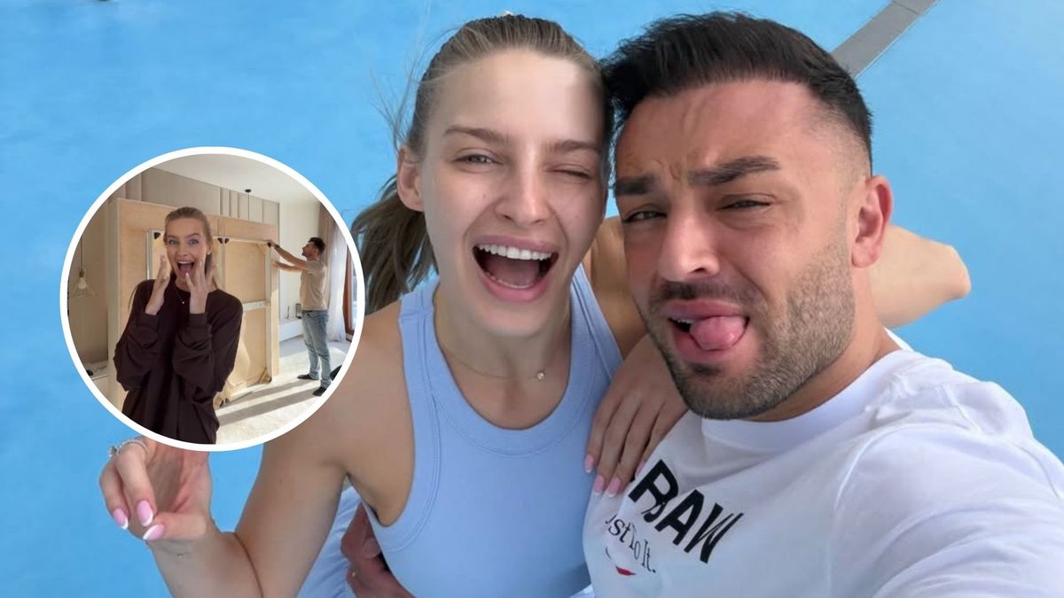 Karolina Pisarek z mężem wyremontowali sypialnię 
