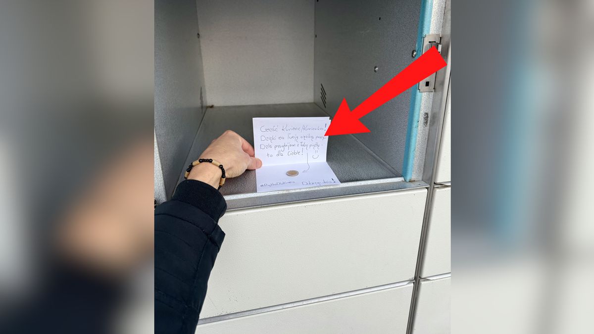 Zostawił niespodziankę dla kuriera.