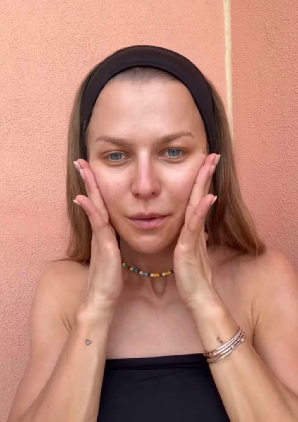 Anna Lewandowska pokazała się bez makijażu