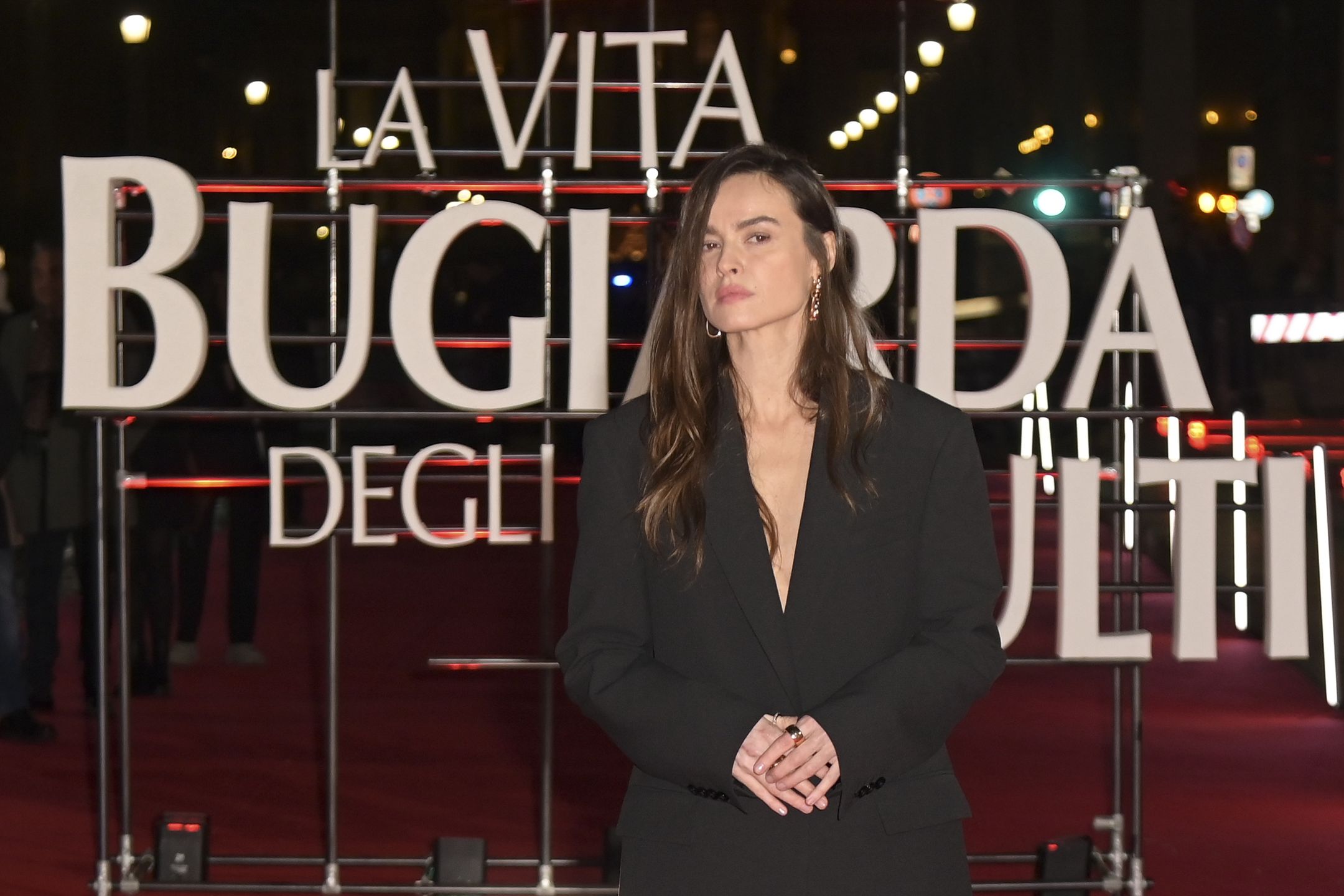 Kasia Smutniak na premierze "Zkałamane życie dorosłych" w Rzymie