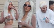 Kim Kardashian paraduje w PRZEŚWITUJĄCYM topie na planie reklamy (ZDJĘCIA)