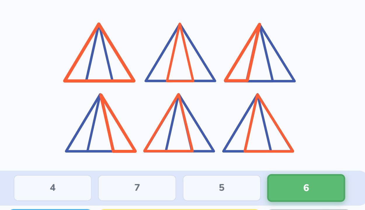 All the triangles have been counted.