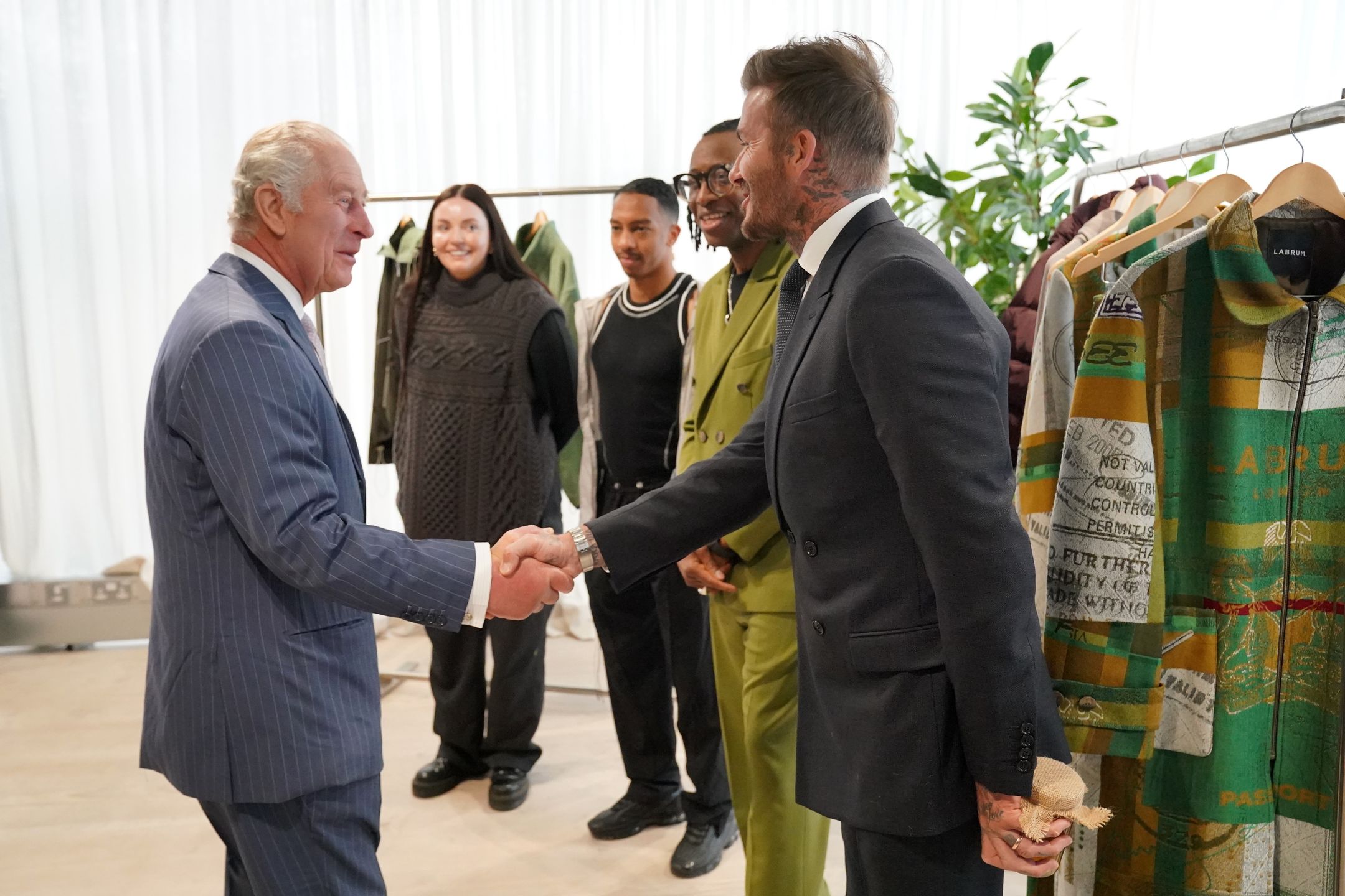 David Beckham i król Karol III