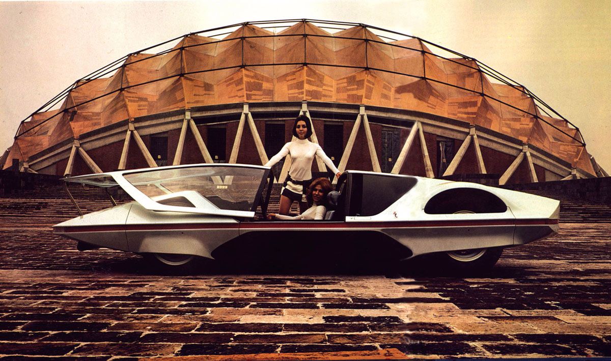 Ferrari 512S Modulo na promocyjnych materiałach Pininfariny, 1970 rok (fot. Pininfarina)