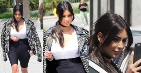 Kim Kardashian w kurtce za... ponad 40 tysięcy złotych! (ZDJĘCIA)