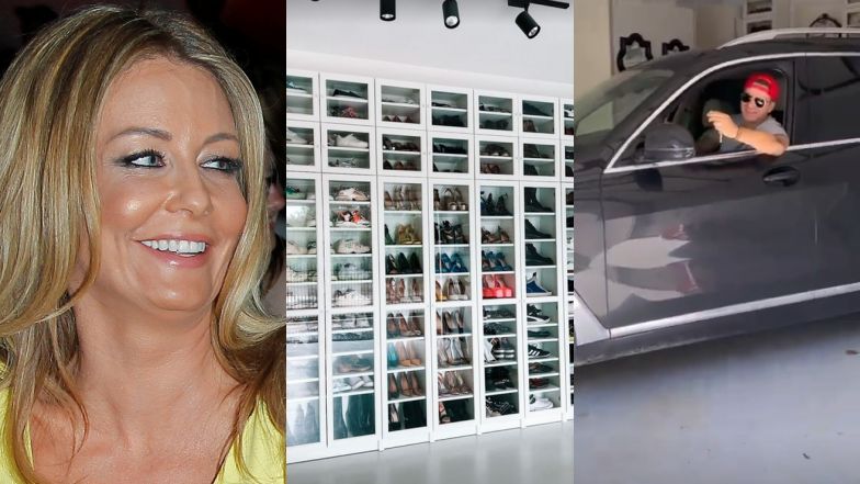 Małgorzata Rozenek zorganizowała garderobę na buty w garażu