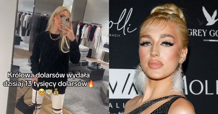 Caroline Derpienski chwali się zakupami za "13 tys. dolarsów". Internauta ocenia buty: "TO TYLKO GUMOWCE". Tak zareagowała