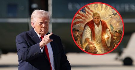 Donald Trump jak Jezus. Ta grafika wywołała oburzenie