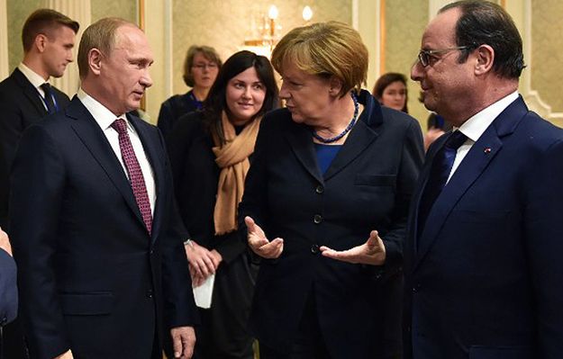 Francois Hollande, Władimir Putin i Angela Merkel rozmawiali o sytuacji na wschodzie Ukrainy