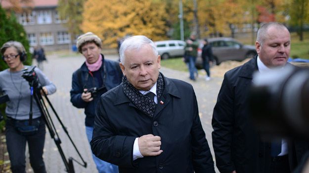 Jarosław Kaczyński po głosowaniu 25 października