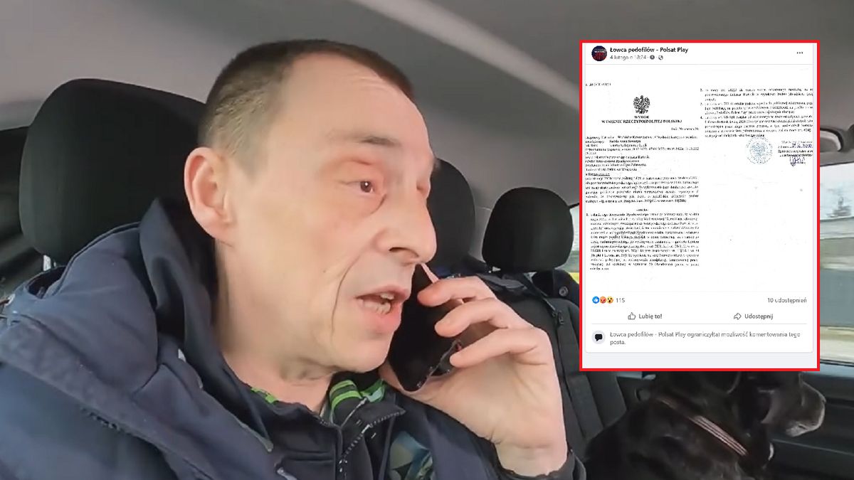 Skazany za zniesławienie.