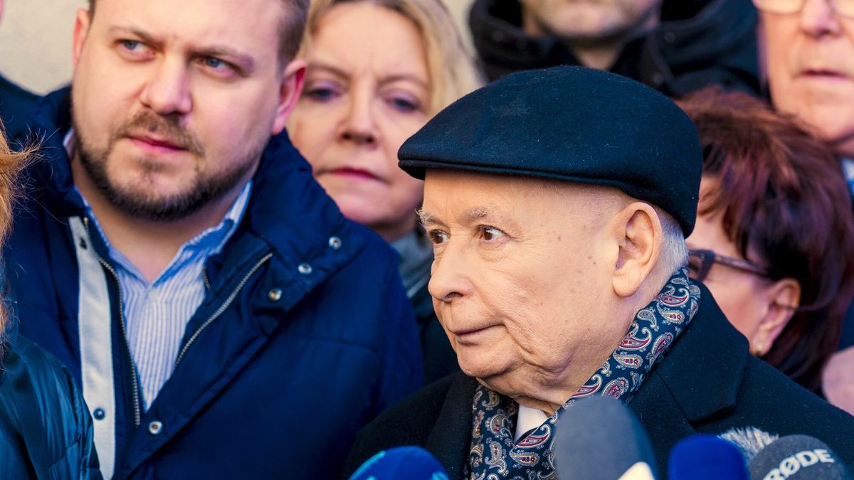 Jarosław Kaczyński i Jacek Ozdoba