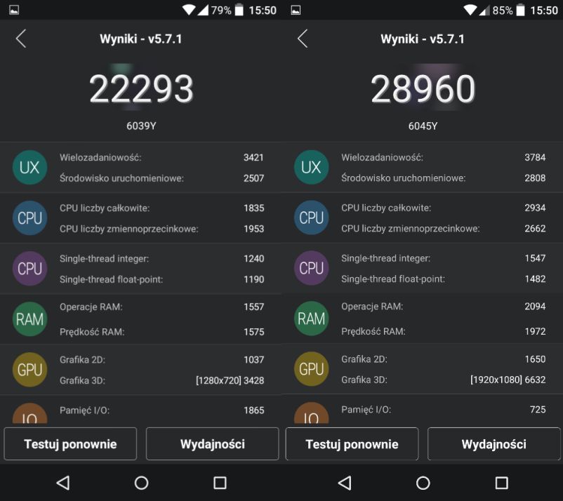 Alcatel OneTouch Idol 3 (4,7 i 5,5 cala) - wydajność i oprogramowanie 24