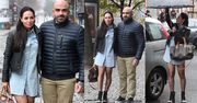 Sylwia i Akop Szostak mokną w deszczu pod TVN-em