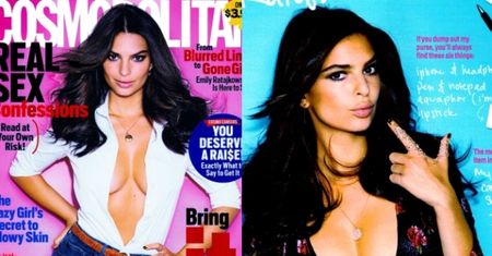 Piersi Emily Ratajkowski w nowym "Cosmopolitan"!